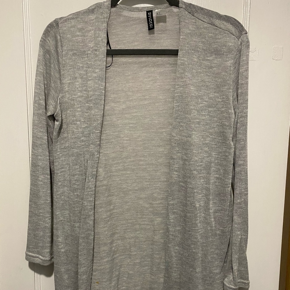 Grey cardigan